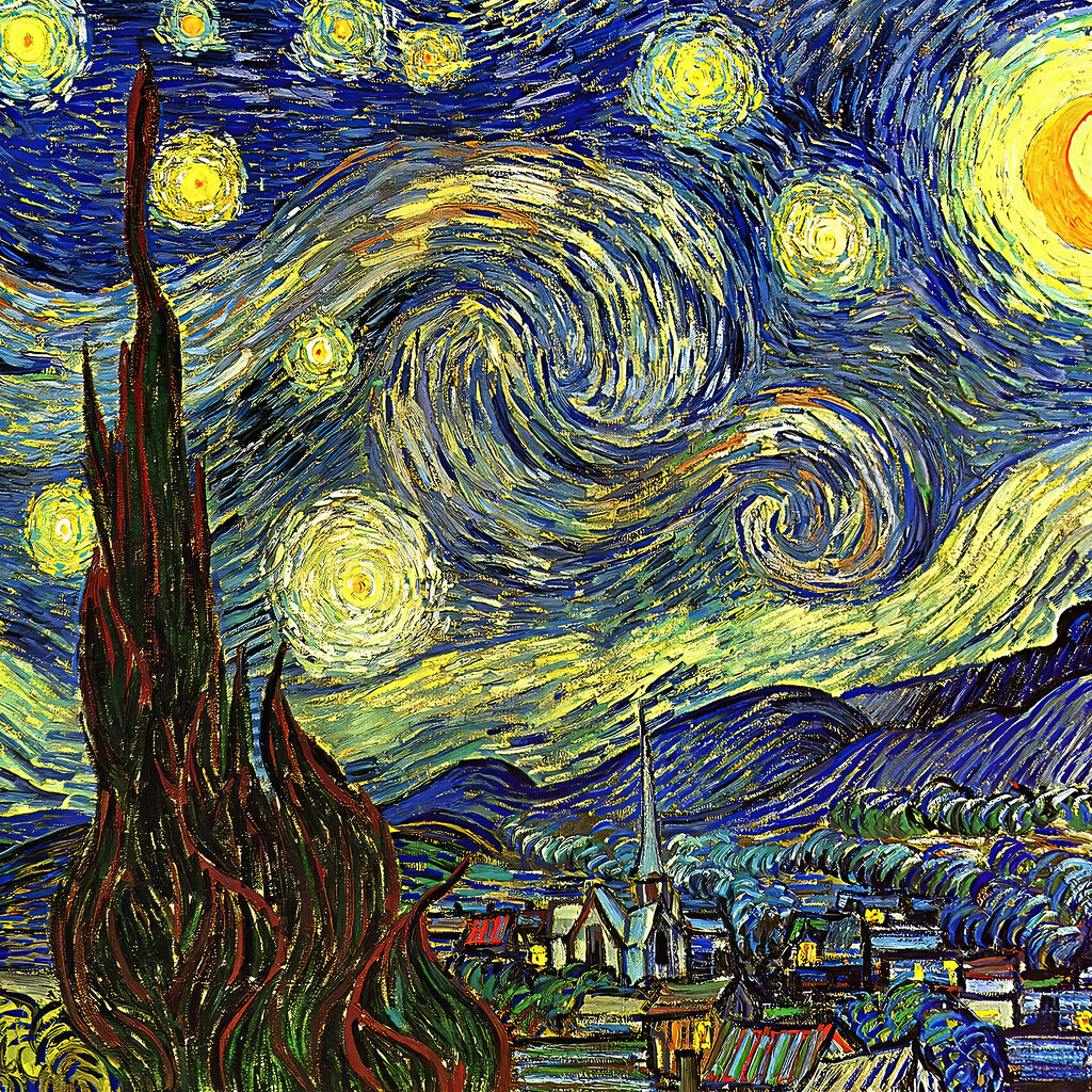 La nuit étoilée — motif complet