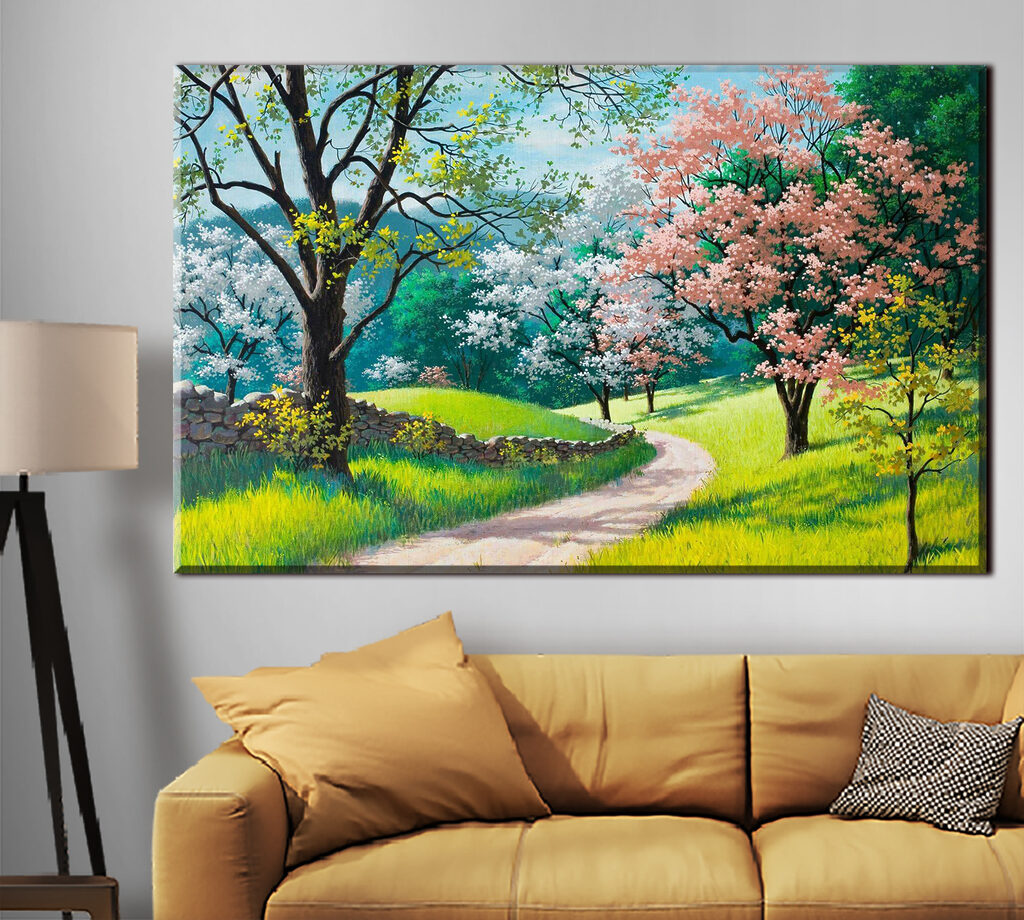 Chemin en fleurs — intérieur 1