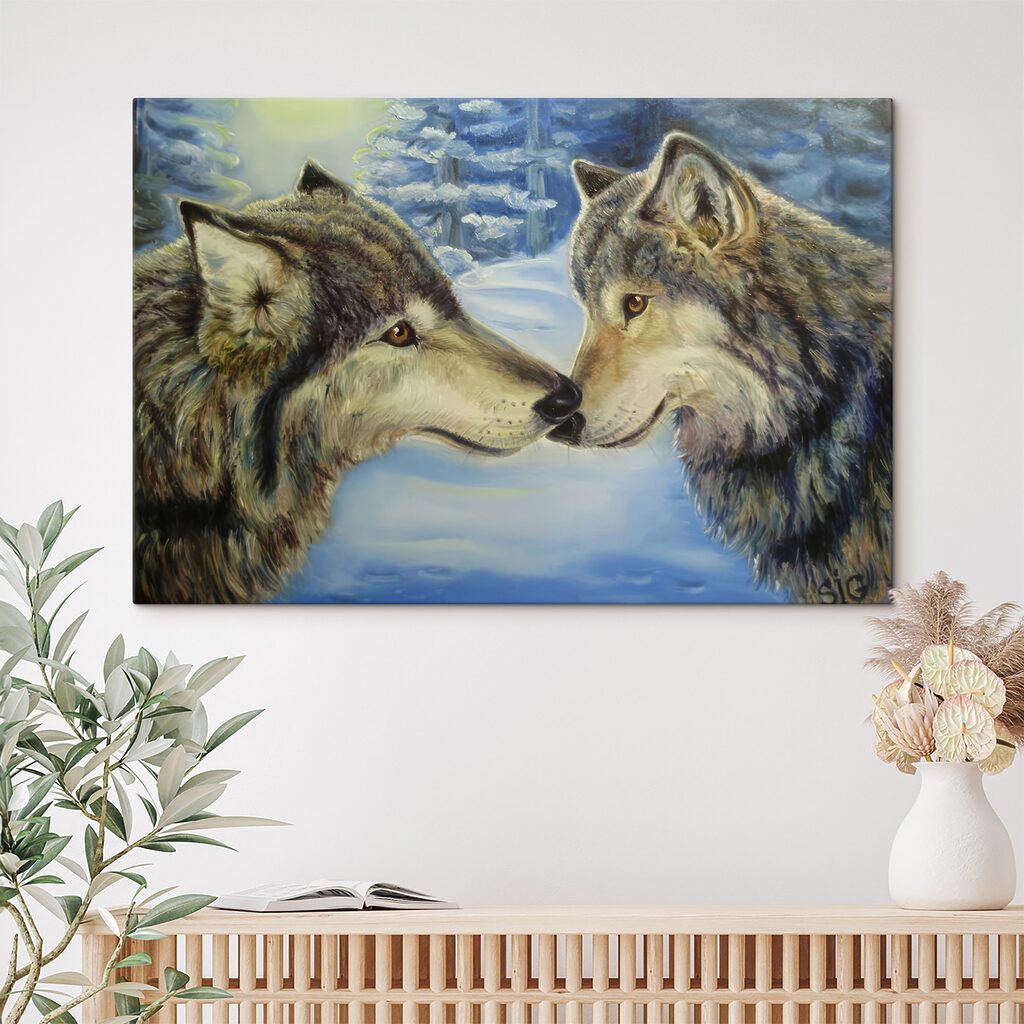 Loups museau contre museau — intérieur 5