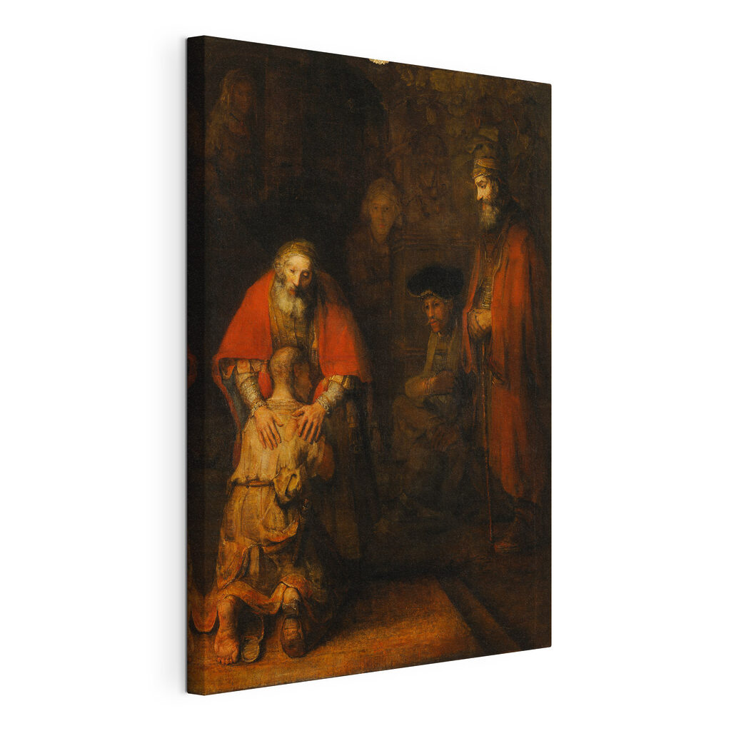 Le fils prodigue, toile tendue et bord enveloppé