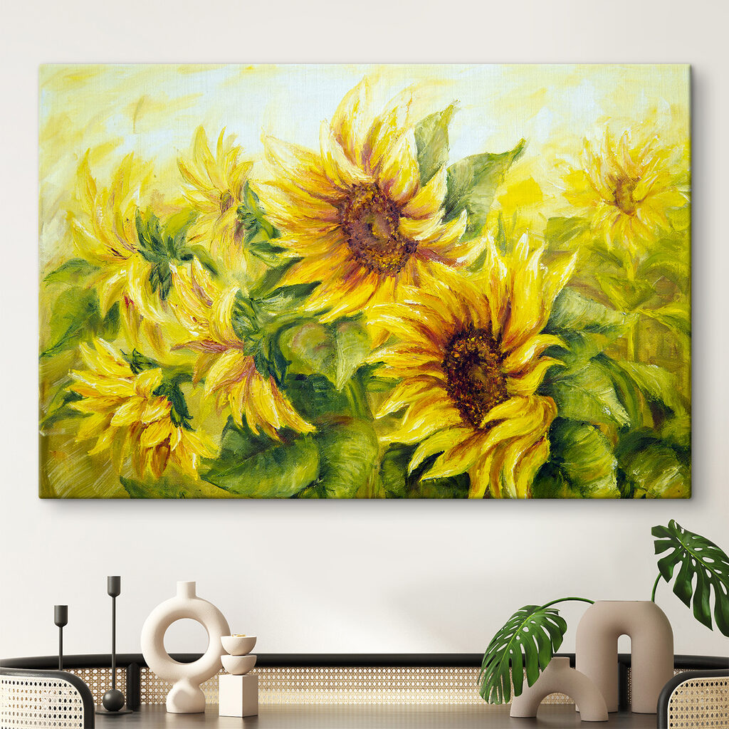 Tournesols d’un jaune chaud — intérieur 5