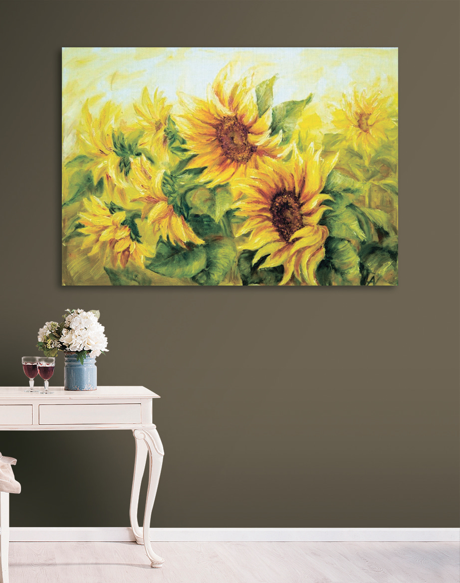 Tournesols d’un jaune chaud — intérieur 3