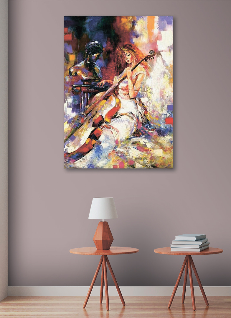 Violoncelle en mouvement — intérieur 2
