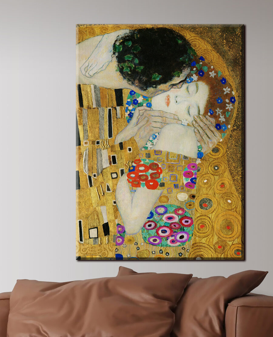 Le baiser dans un intérieur
