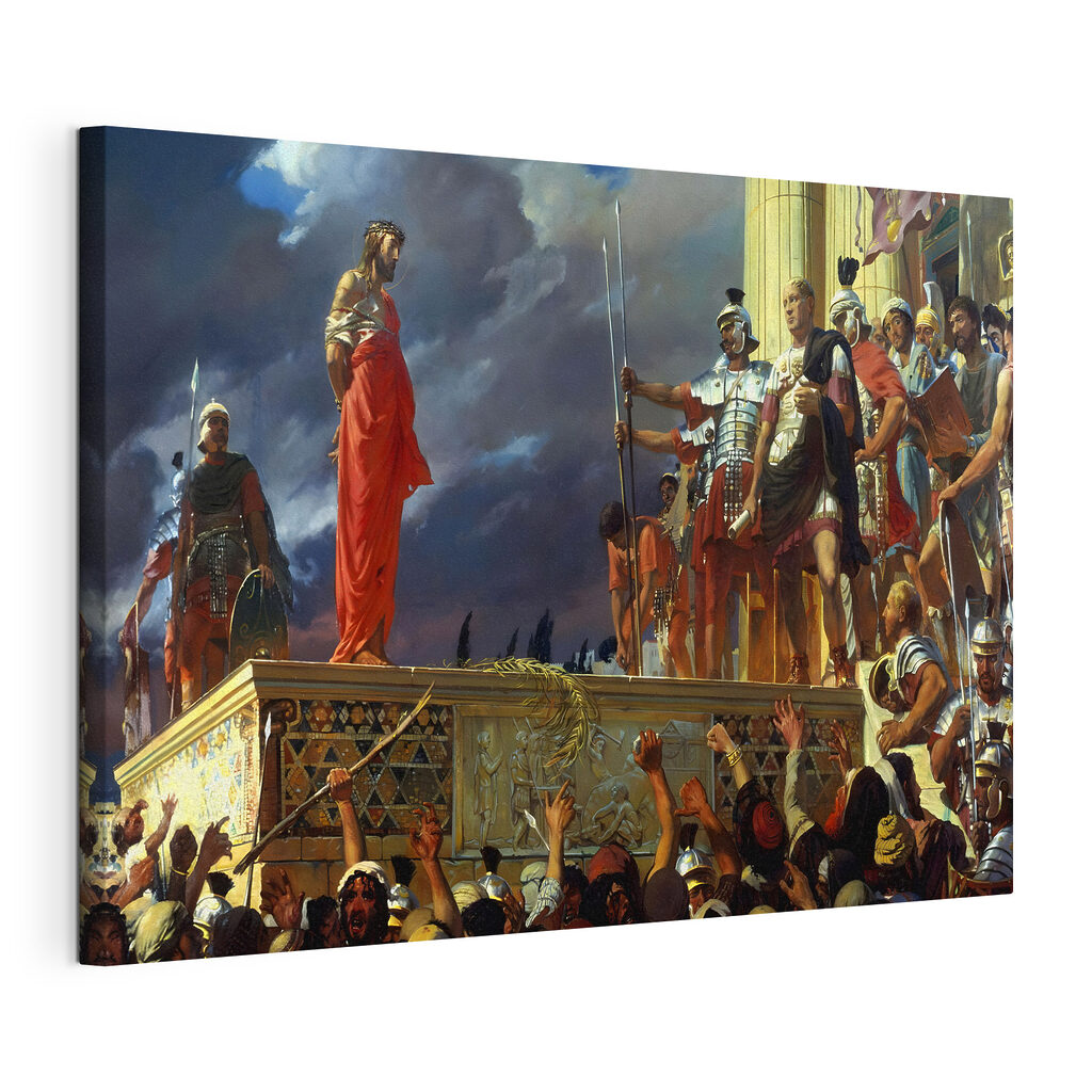 Devant la foule, toile tendue et bord enveloppé