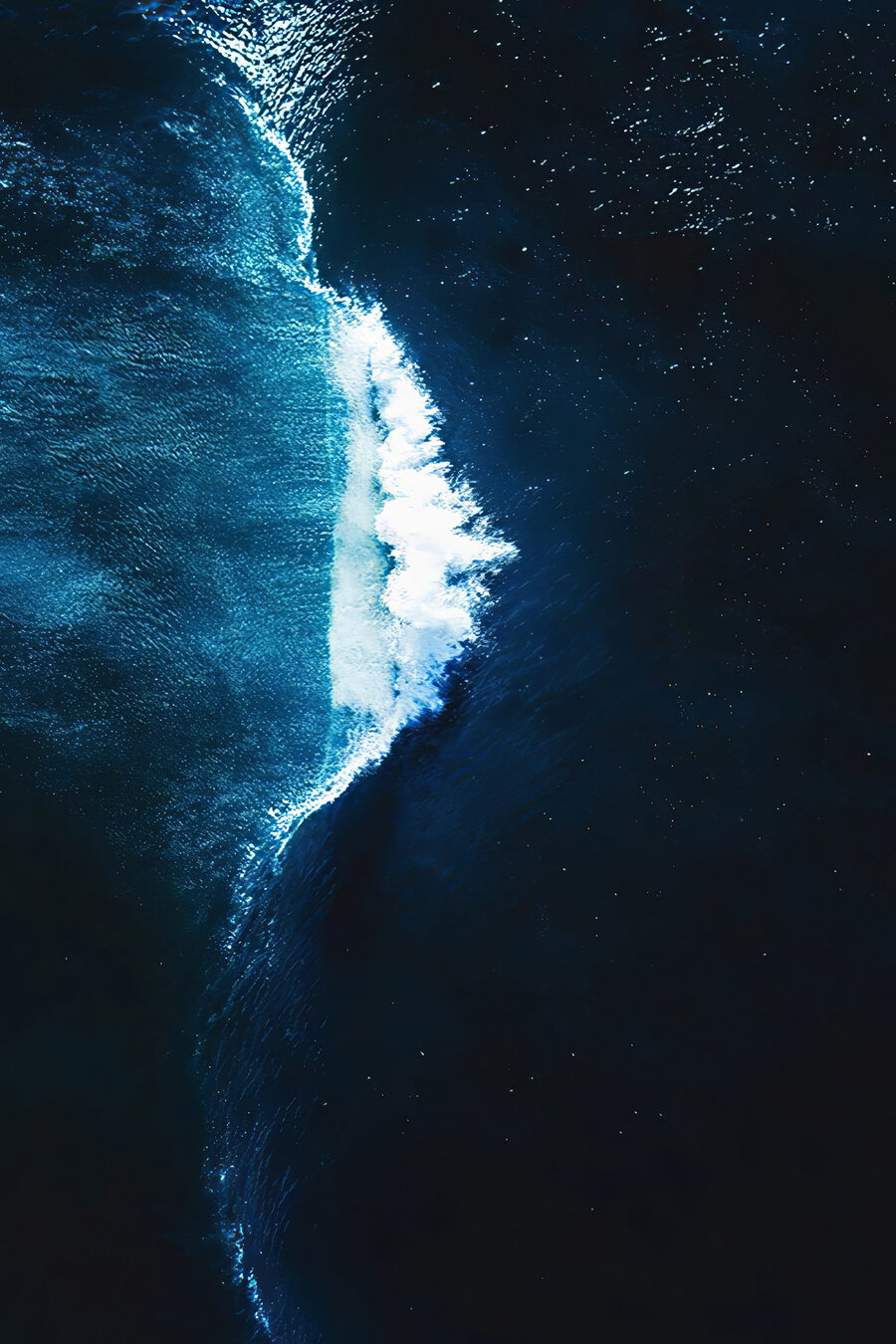 Vague bleu nuit — motif complet