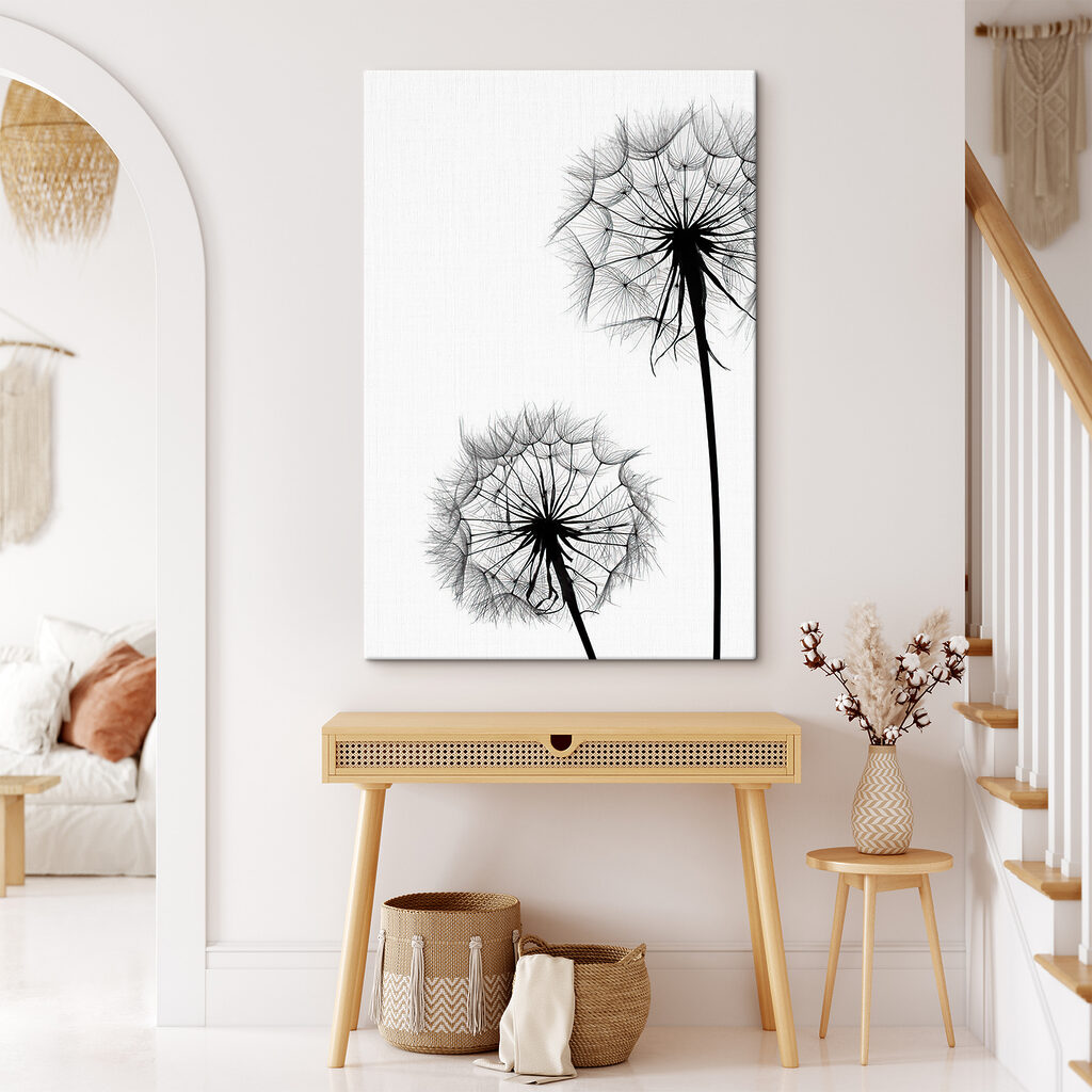 Aigrettes sur blanc — intérieur 2
