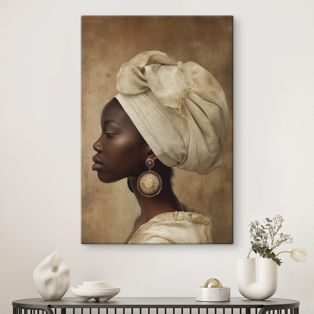Profil au foulard — intérieur 1