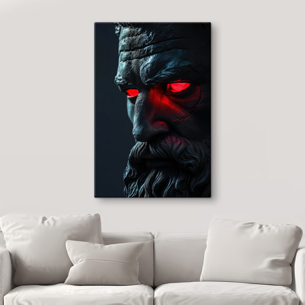 Yeux rouges en clair-obscur — intérieur 2