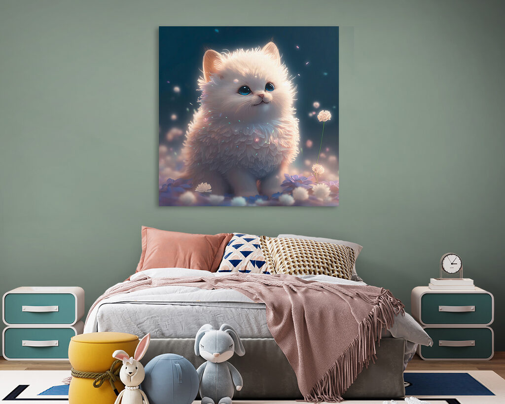 Chaton parmi les étincelles — intérieur 3