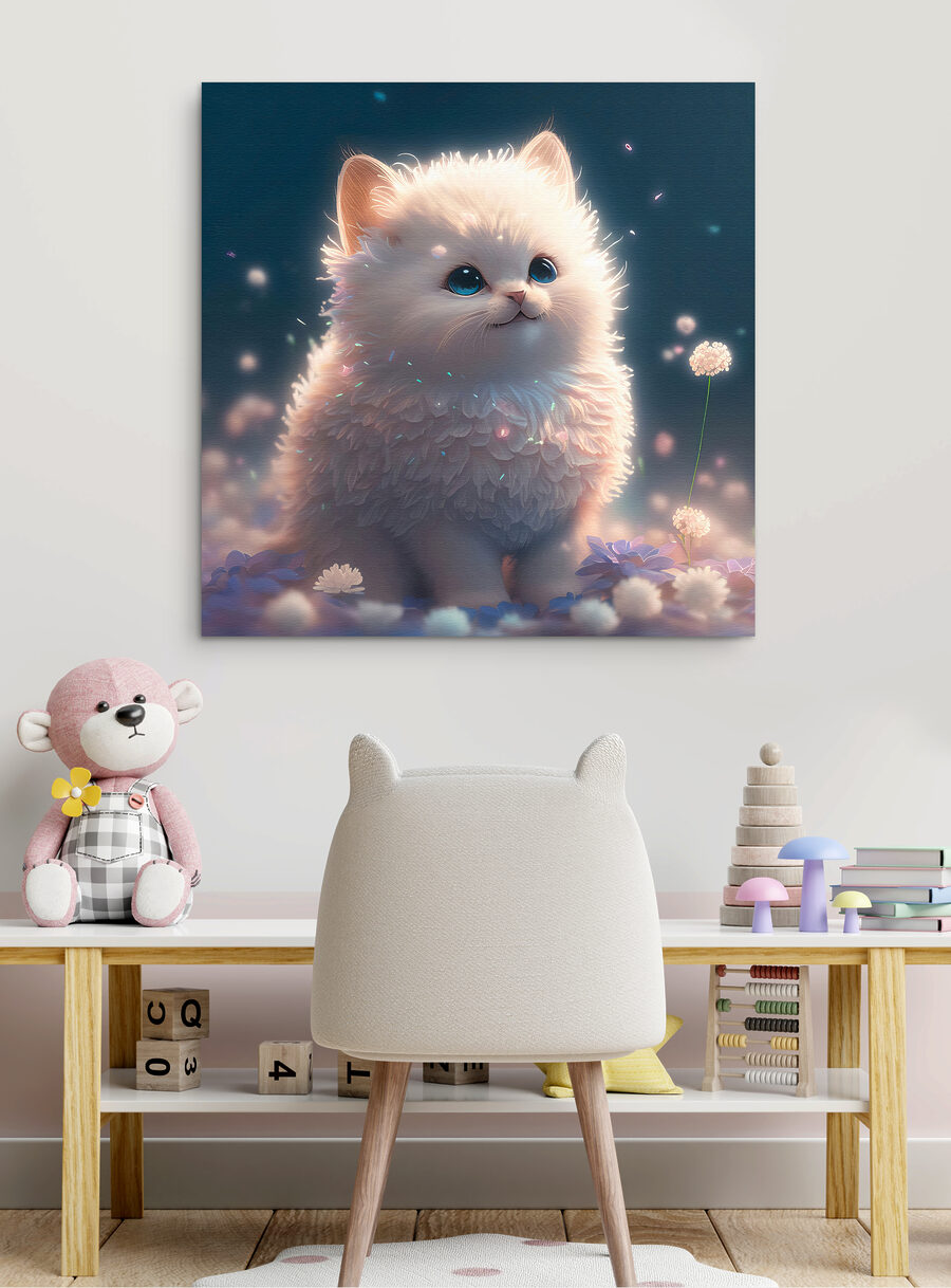 Chaton parmi les étincelles — intérieur 1