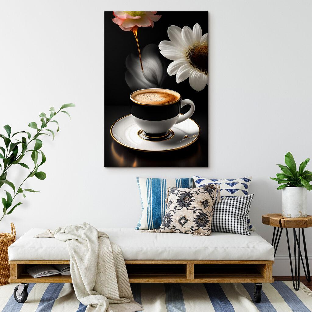 Fleurs et café noir — intérieur 6