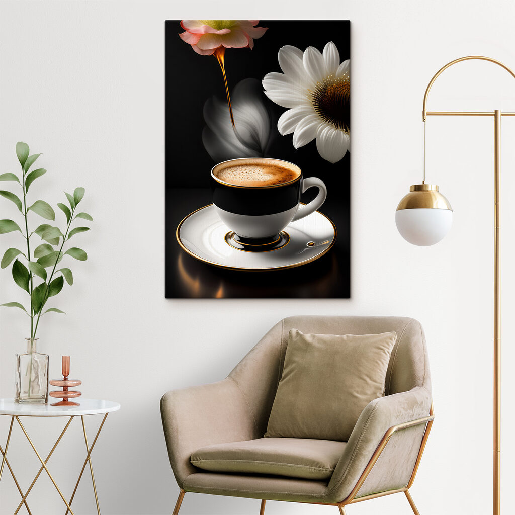 Fleurs et café noir — intérieur 7