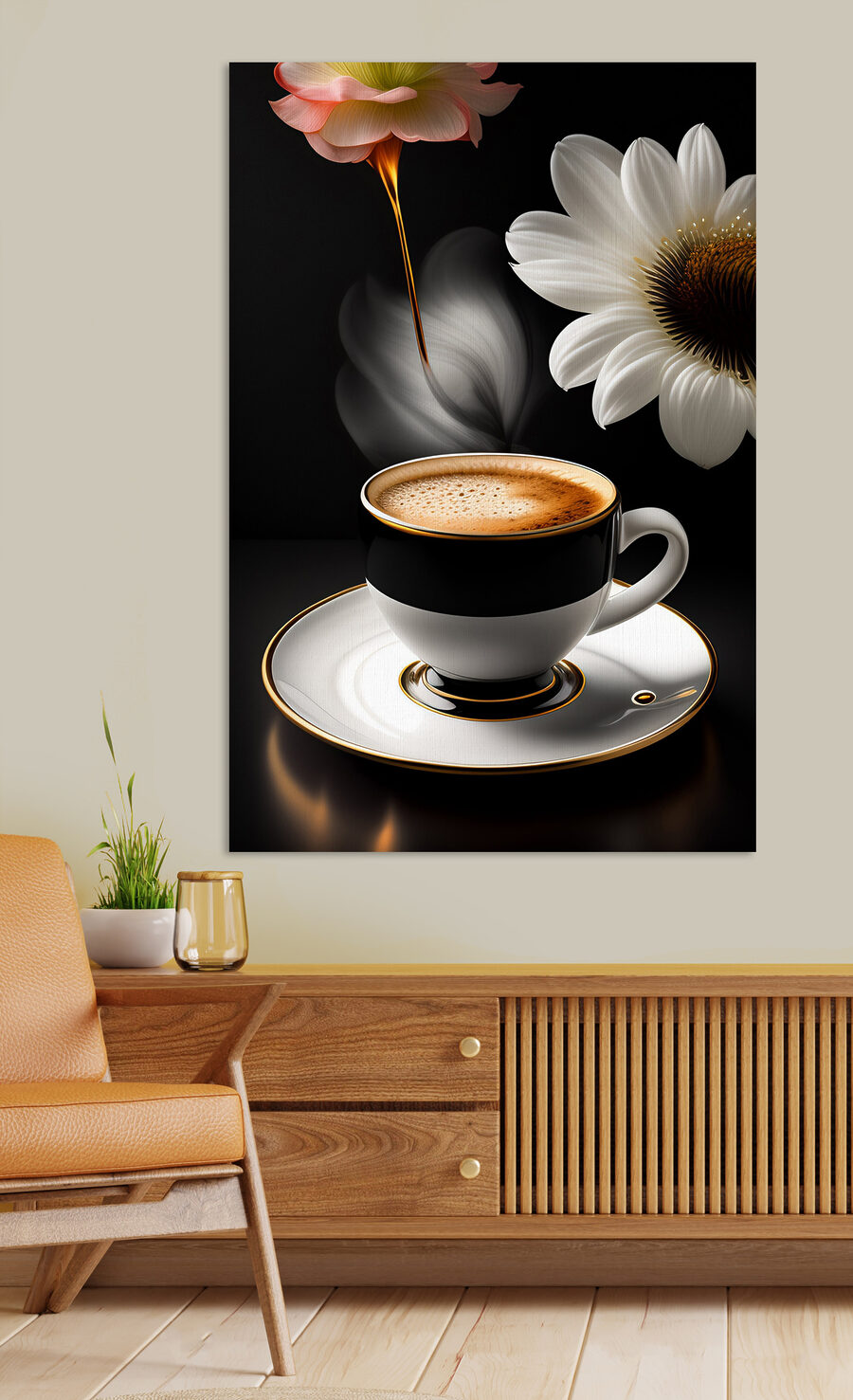 Fleurs et café noir — intérieur 4