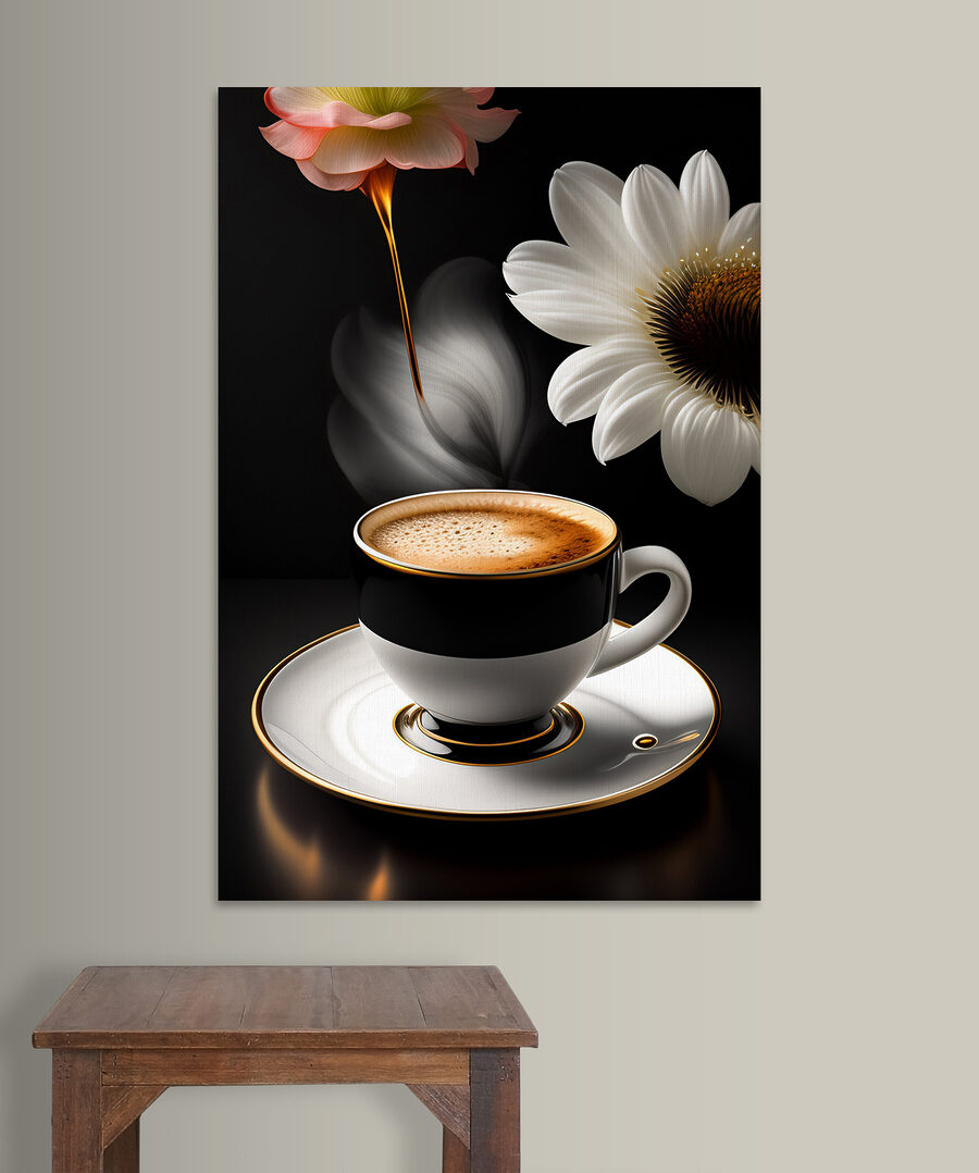 Fleurs et café noir — intérieur 5