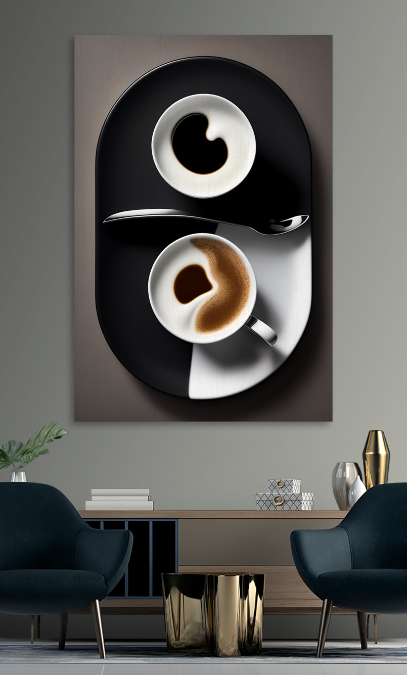 Deux tasses en équilibre — intérieur 2