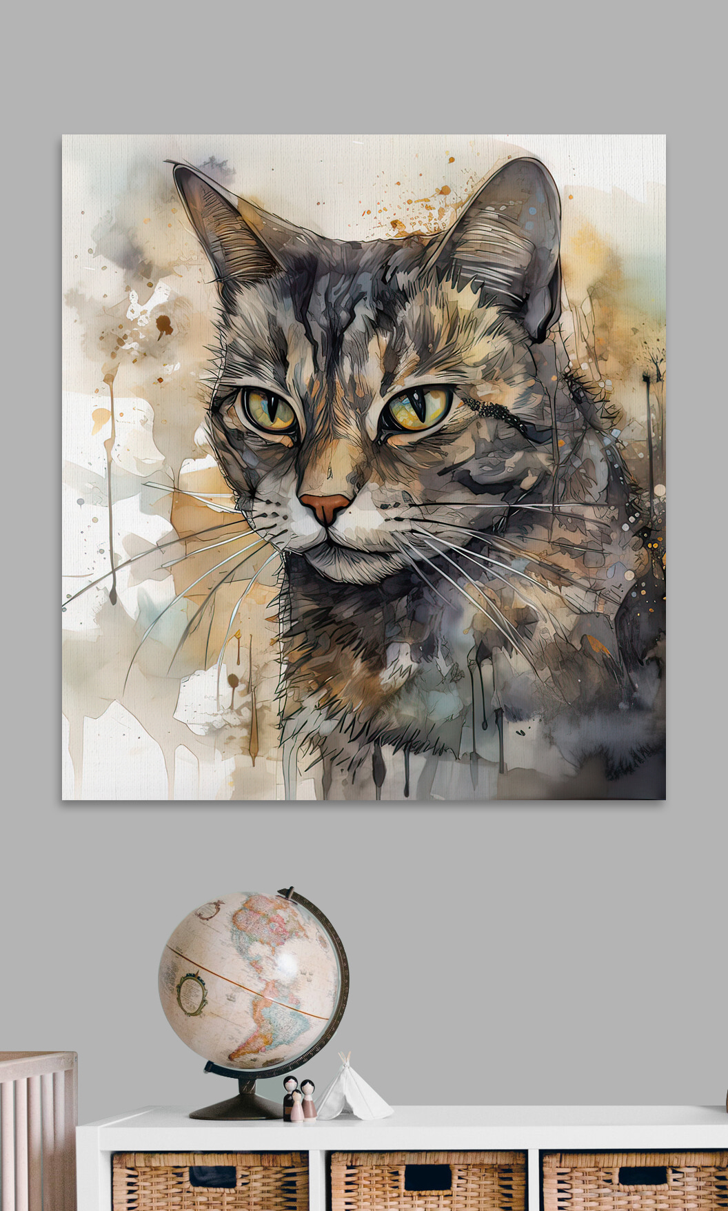 Chat aux éclaboussures d’encre — intérieur 6
