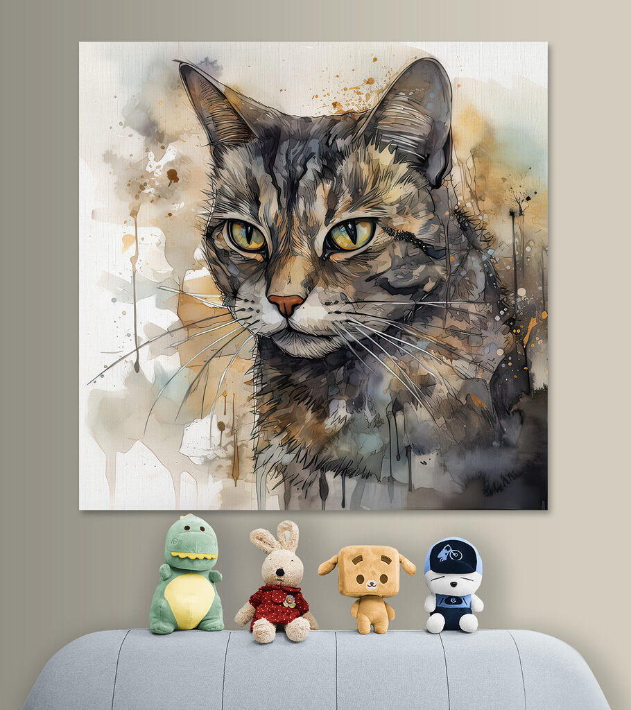 Chat aux éclaboussures d’encre — intérieur 7