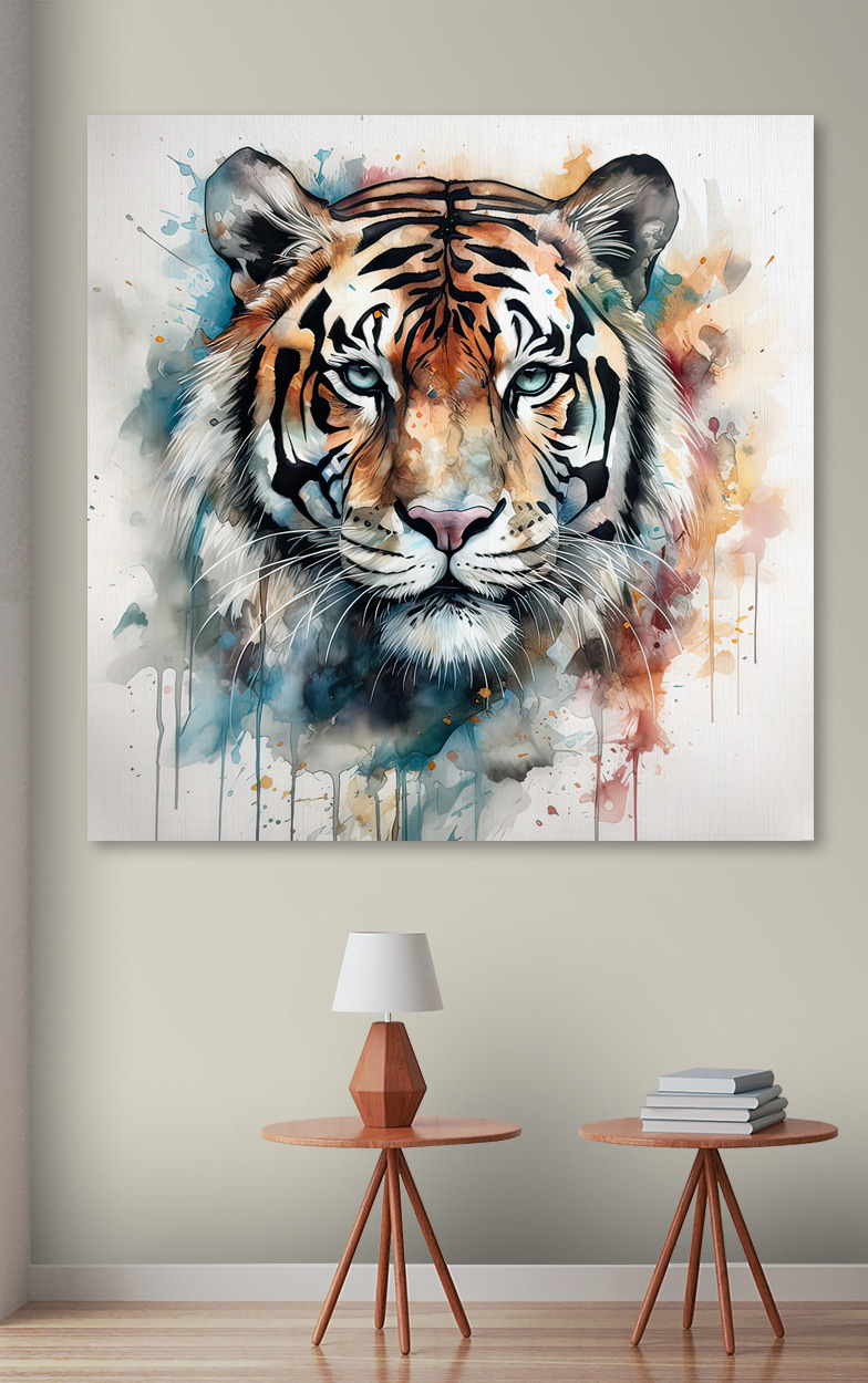 Tigre aux couleurs froides — intérieur 2