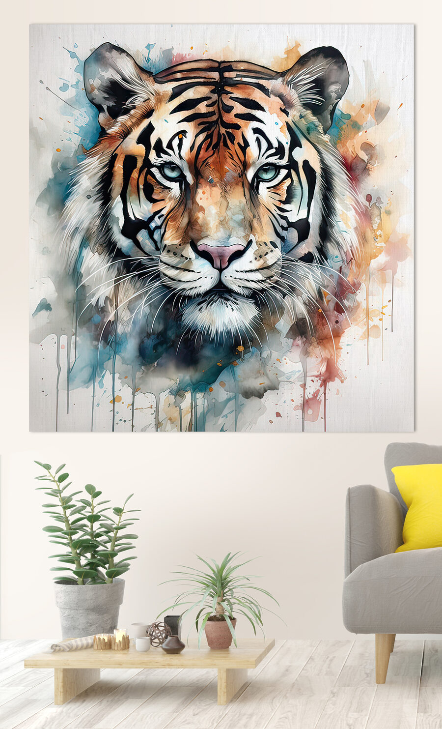 Tigre aux couleurs froides — intérieur 1