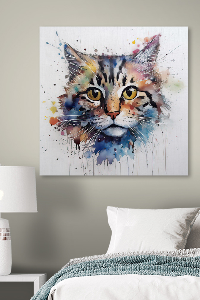 Chaton à l’aquarelle — intérieur 2