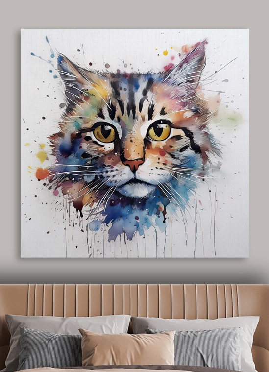 Chaton à l’aquarelle — intérieur 3