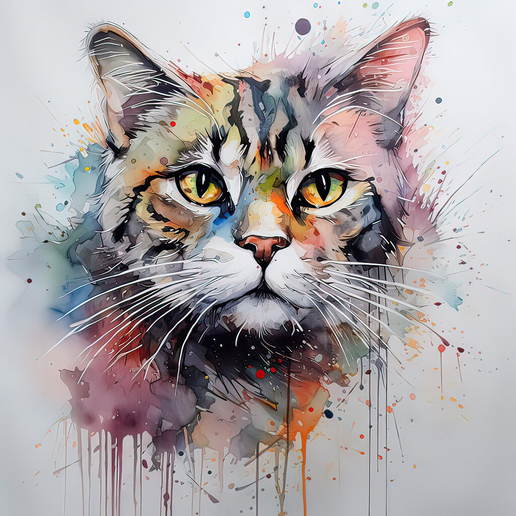 Moustaches en couleurs — motif complet