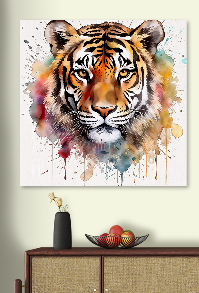 Tigre au regard chaleureux — intérieur 2