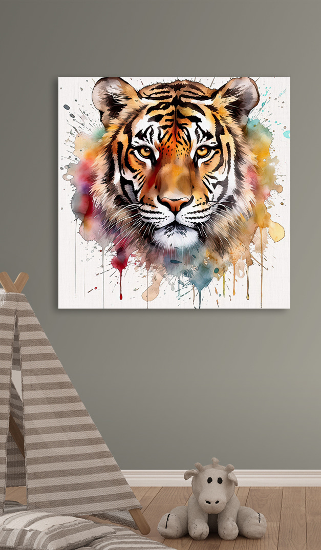 Tigre au regard chaleureux — intérieur 1