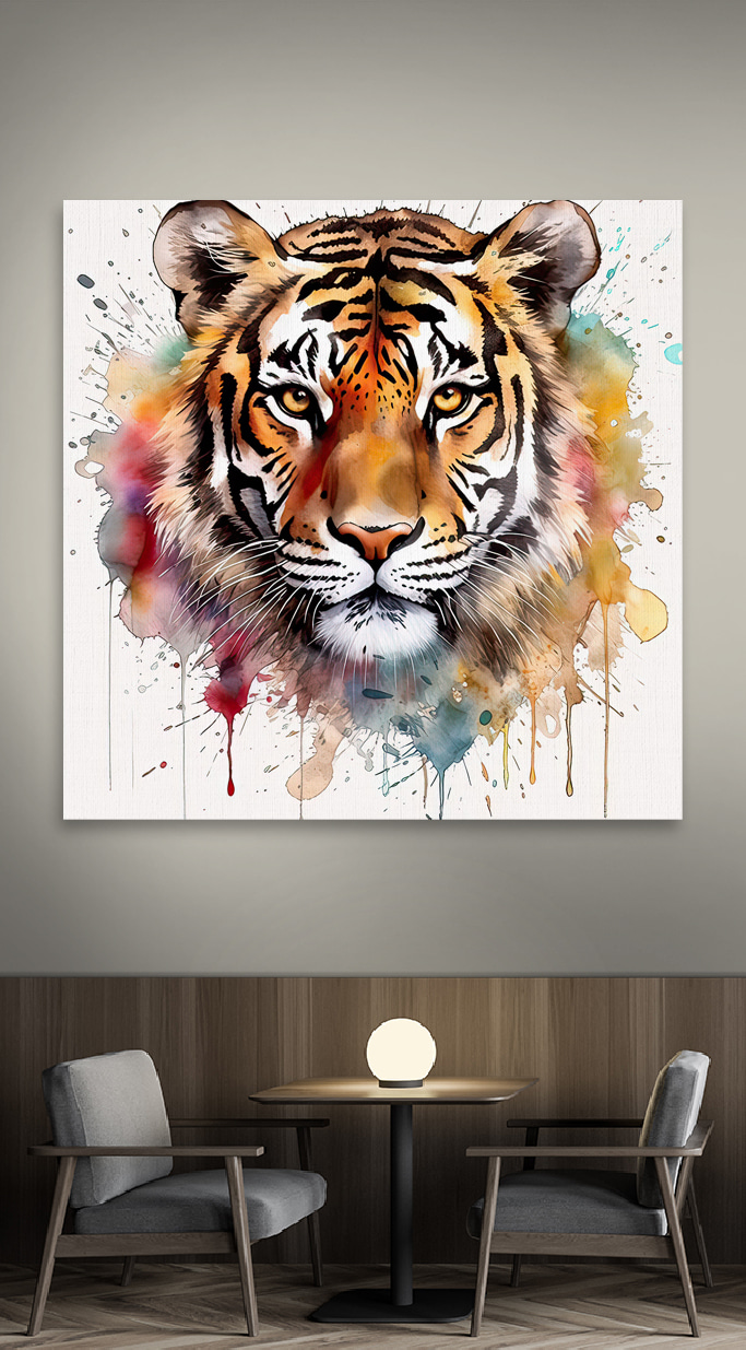 Tigre au regard chaleureux — intérieur 6