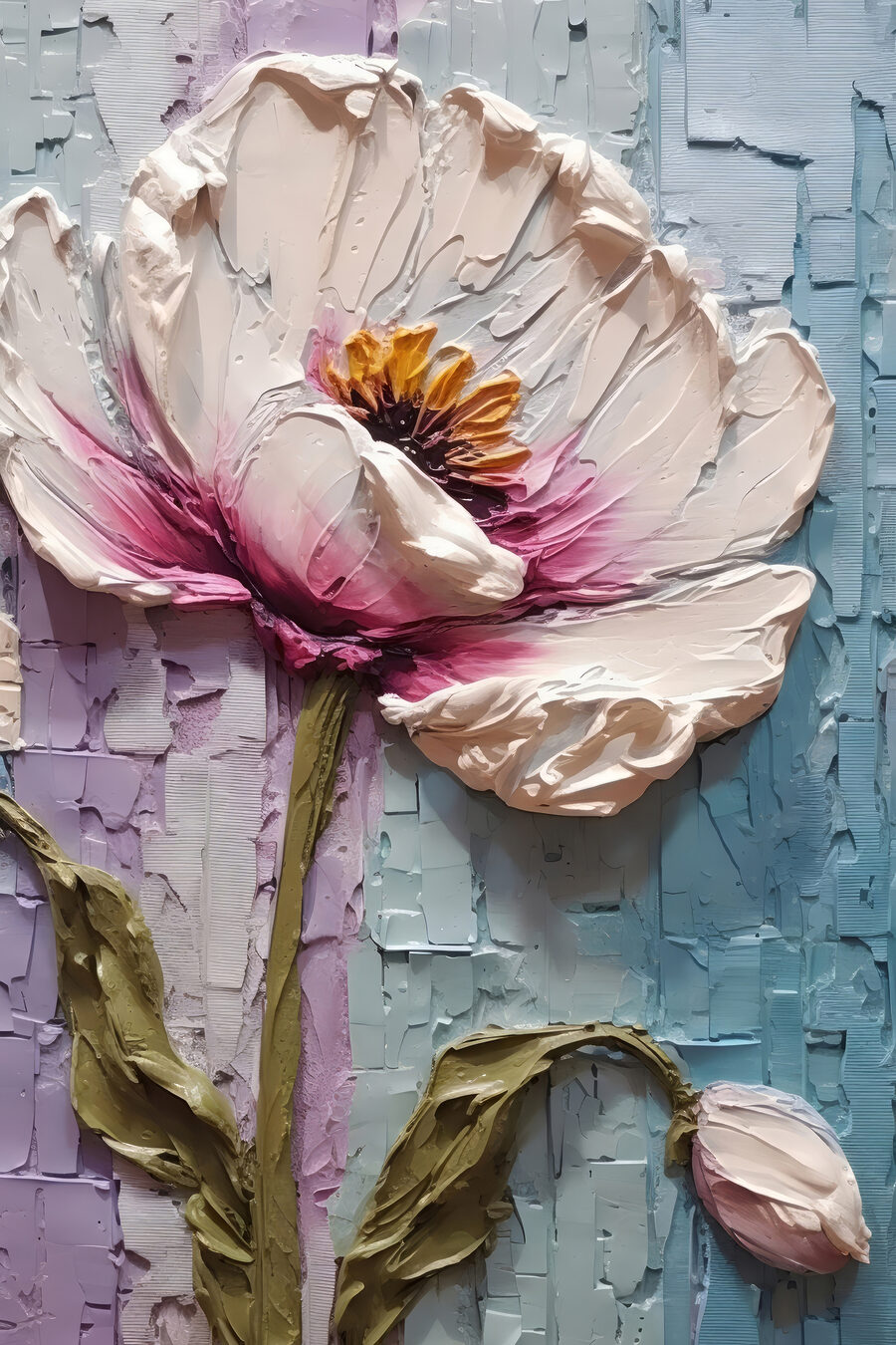 Fleur au pinceau — motif complet
