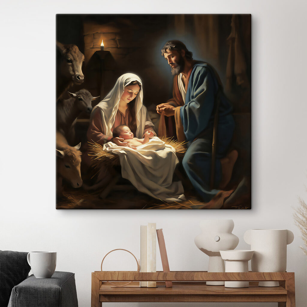 L’enfant dans la crèche — intérieur 4