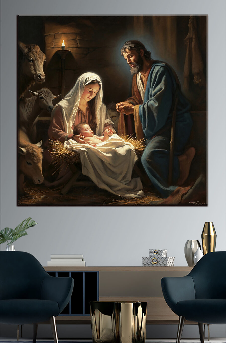 L’enfant dans la crèche — intérieur 2