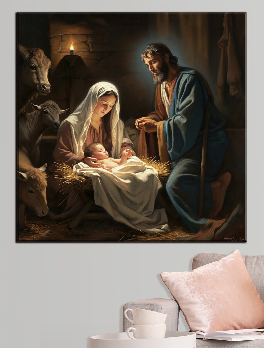 L’enfant dans la crèche — intérieur 3