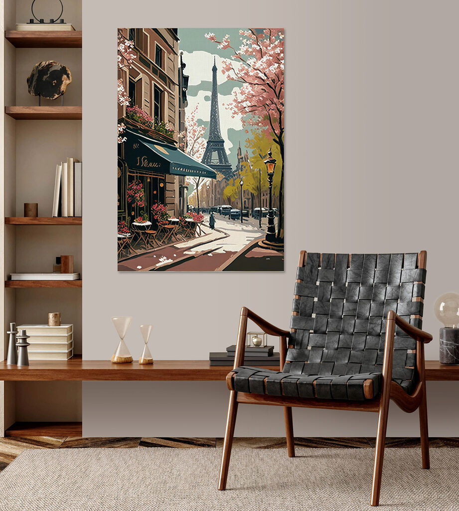 Paris aux fleurs roses — intérieur 1