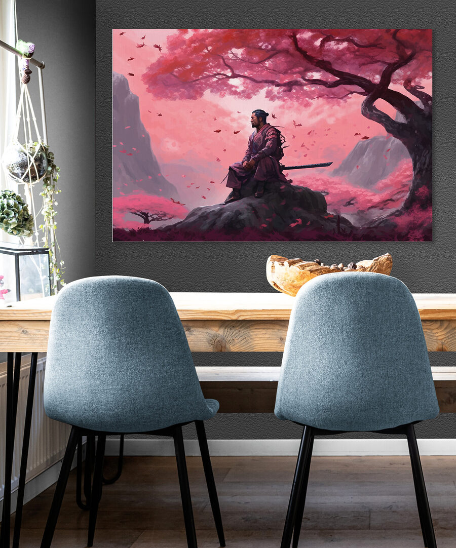 Guerrier sous les fleurs — intérieur 1
