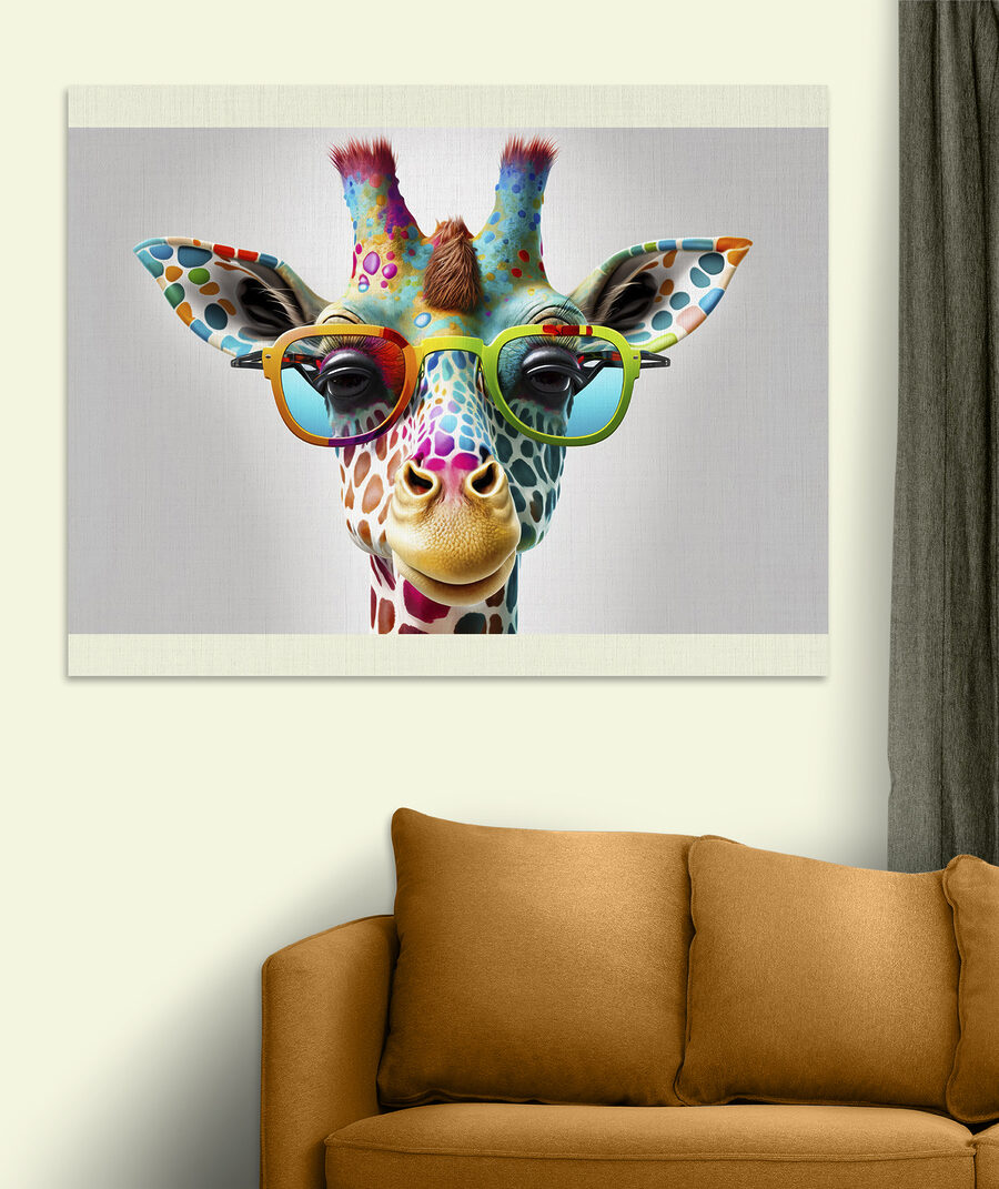 Girafe à lunettes — intérieur 1