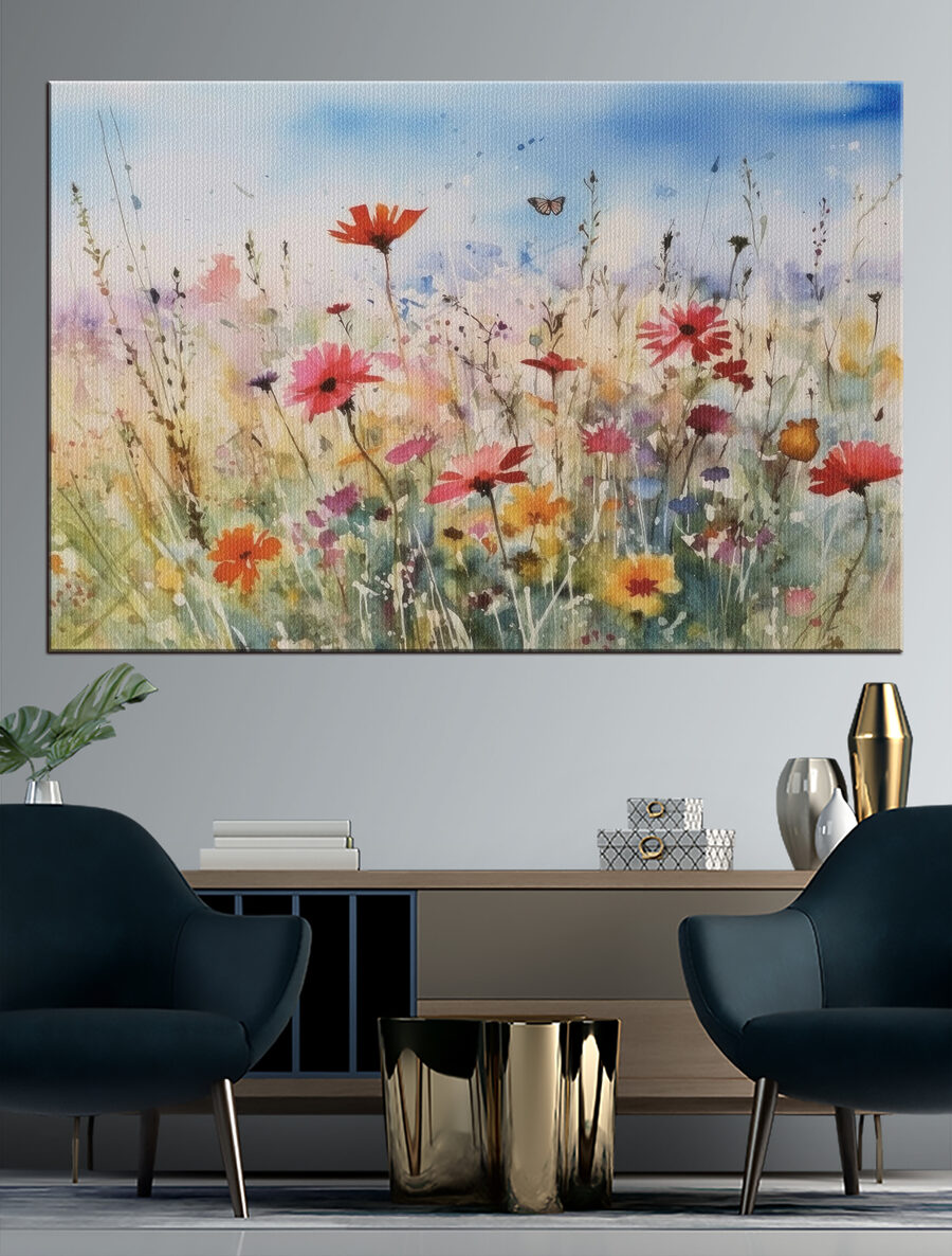 Papillon sur la prairie — intérieur 2