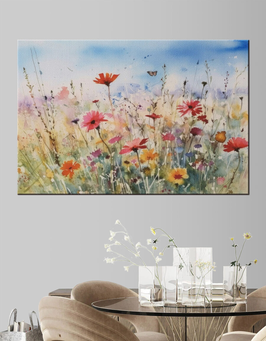 Papillon sur la prairie — intérieur 1