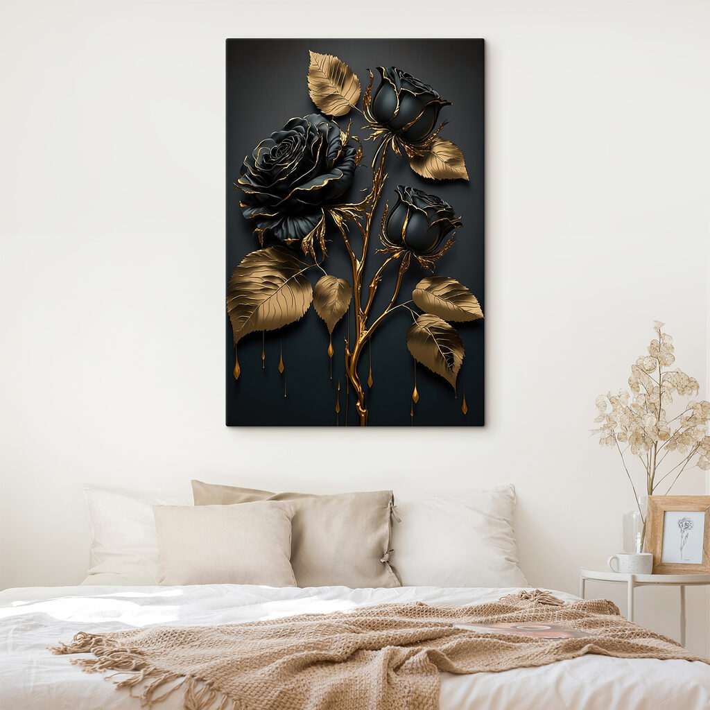 Roses noires et or — intérieur 4