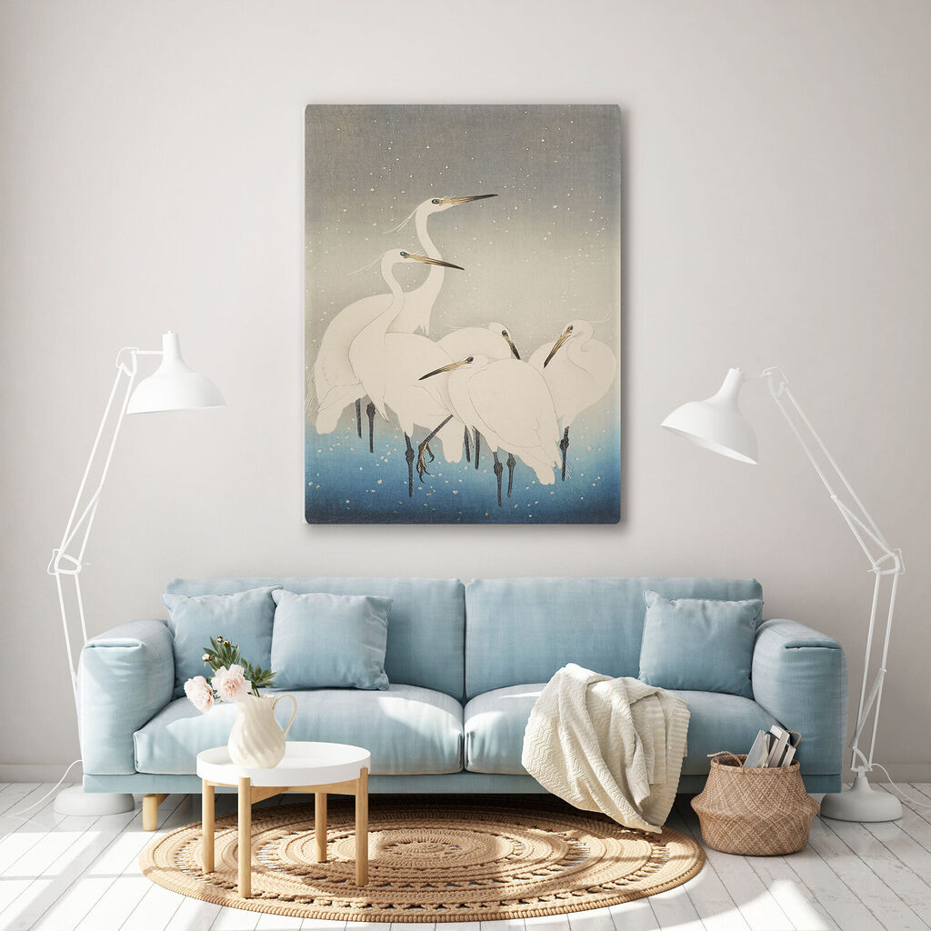 Grues blanches — intérieur 2