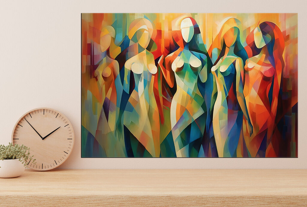 Femmes en aplats colorés — intérieur 3