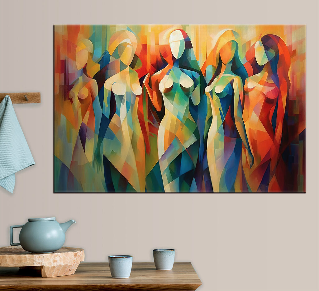 Femmes en aplats colorés — intérieur 4