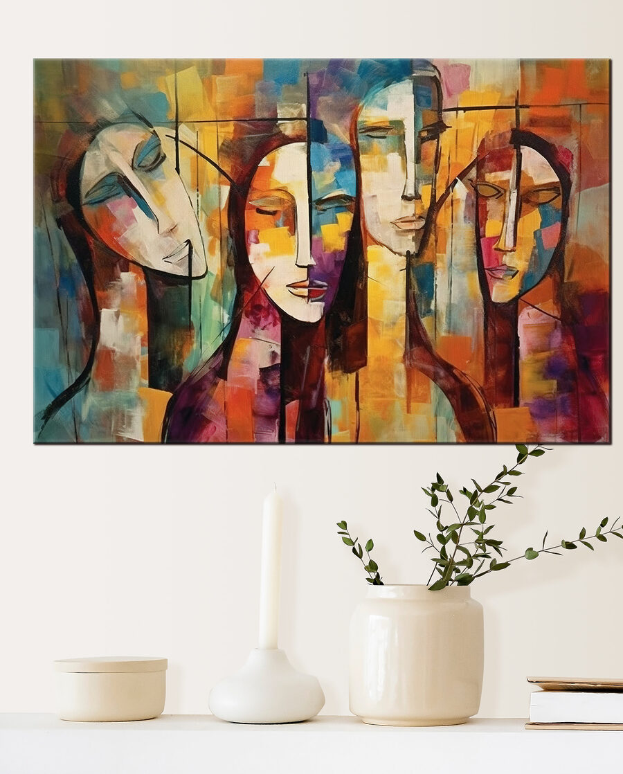 Portraits superposés — intérieur 2