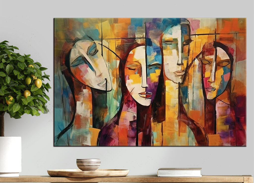 Portraits superposés — intérieur 3