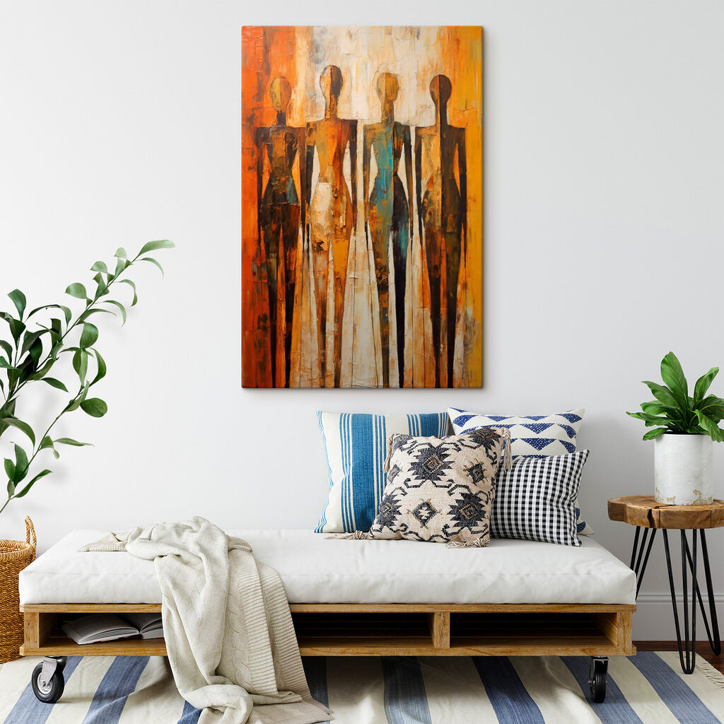 Silhouettes en ocre chaud — intérieur 4