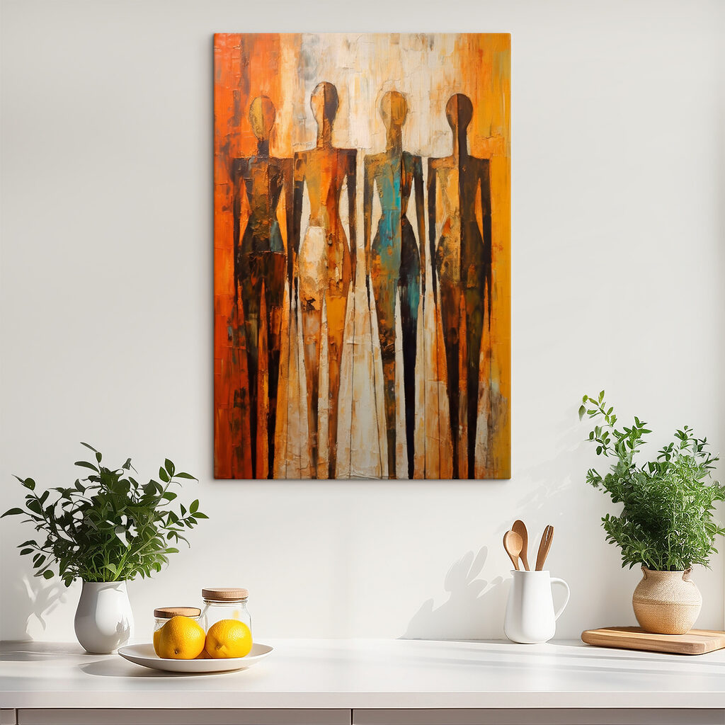Silhouettes en ocre chaud — intérieur 5