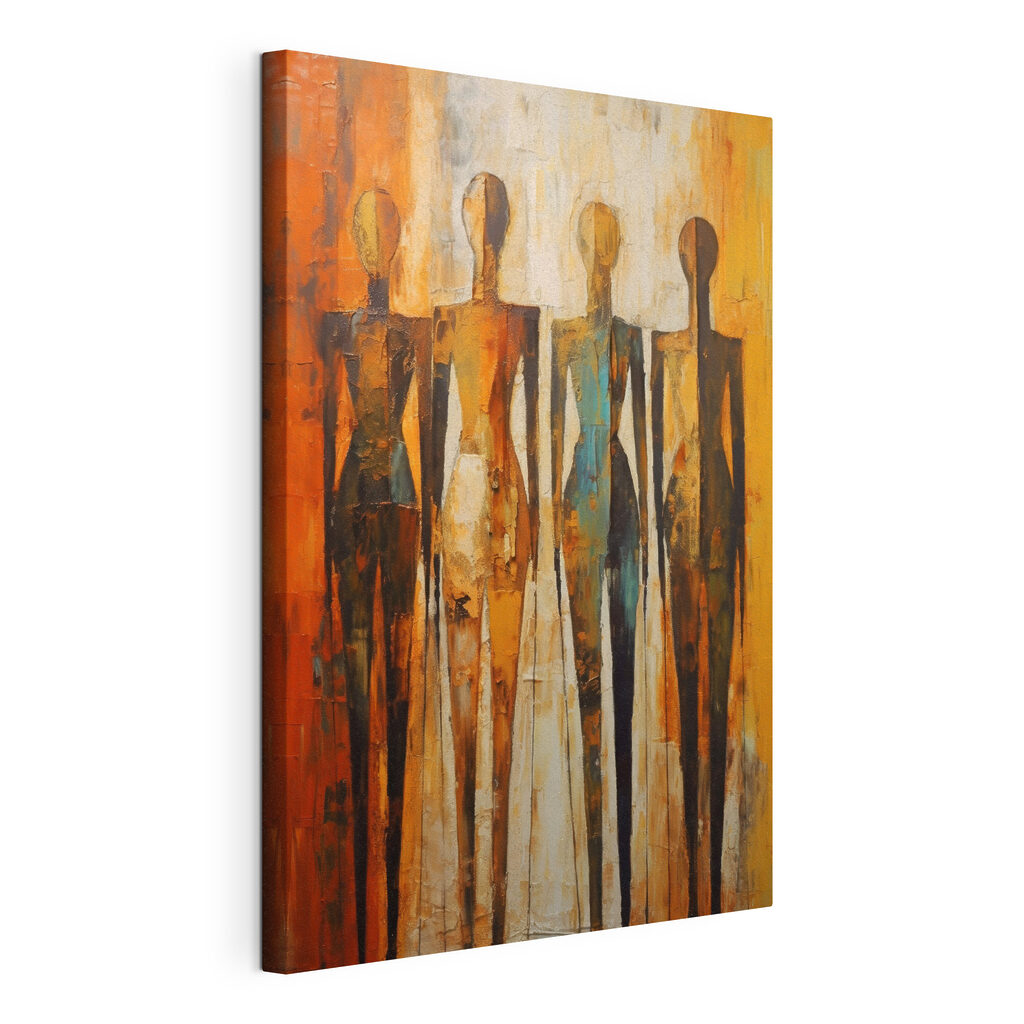 Silhouettes en ocre chaud — vue du produit