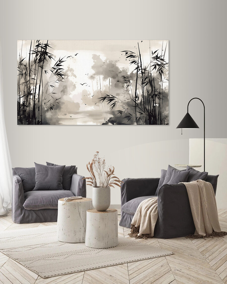Bambous et eaux calmes — intérieur 1