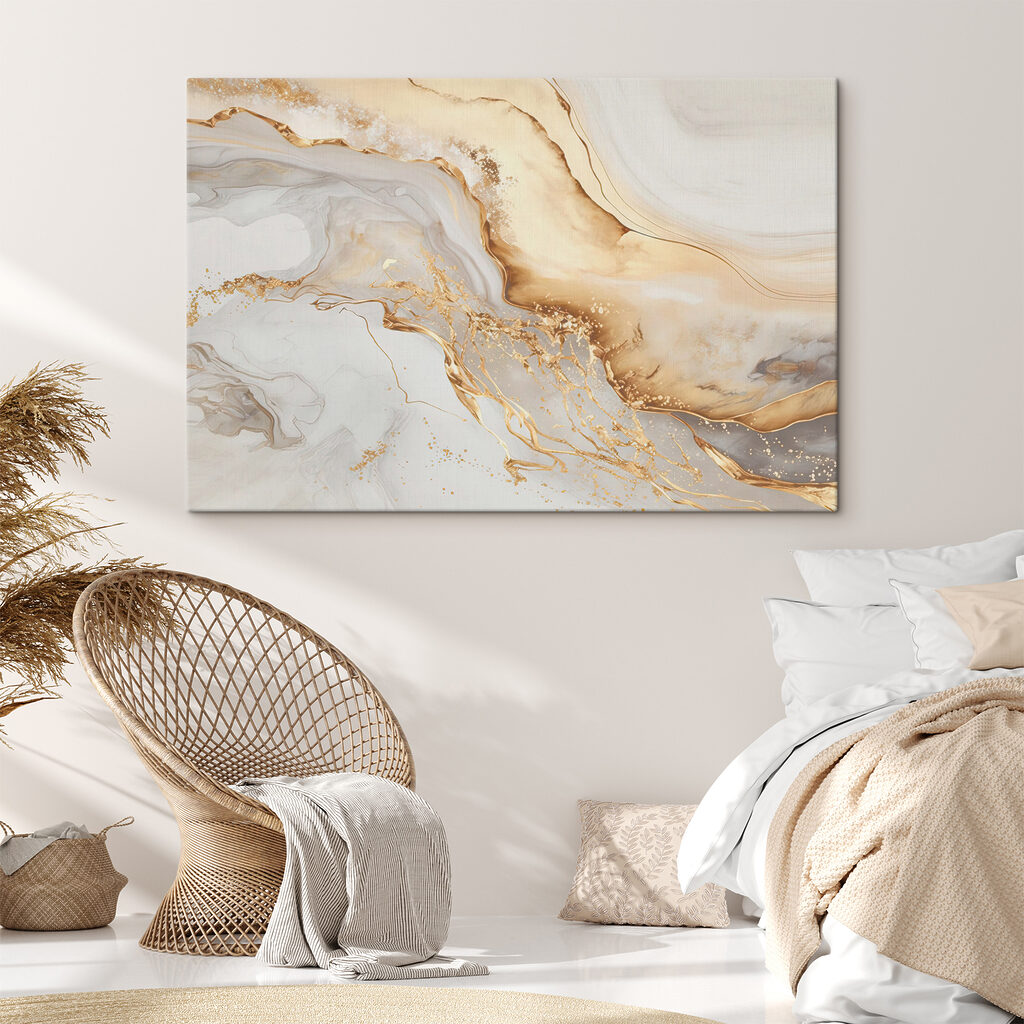 Vagues ambrées sur crème — intérieur 3